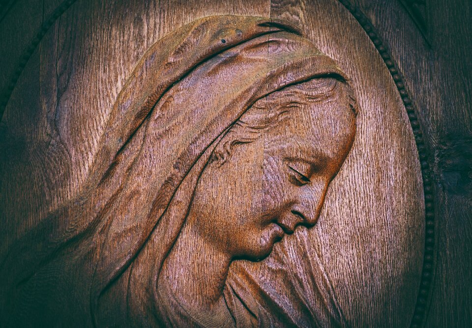 Wood carving wooden structure old