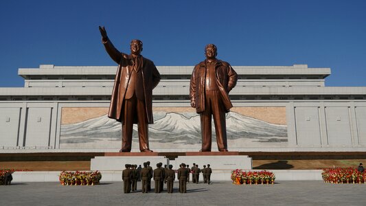 North korea pyongyang bronze photo