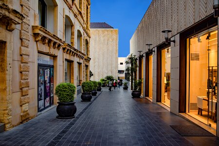 Shopping evening modern