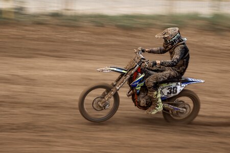 Motorcycle dust dirt