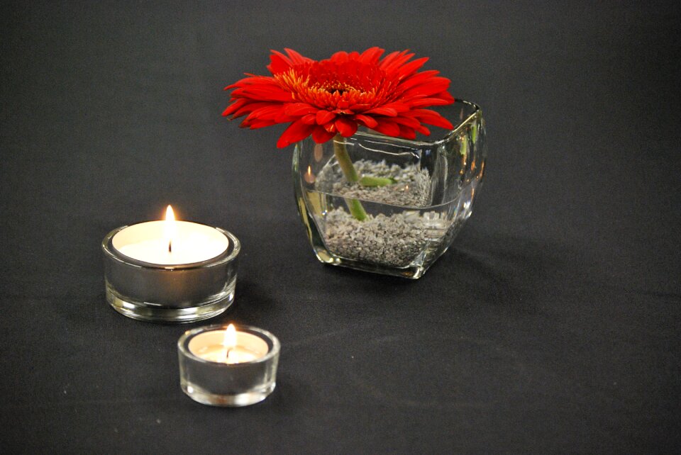 Tea light vase glass