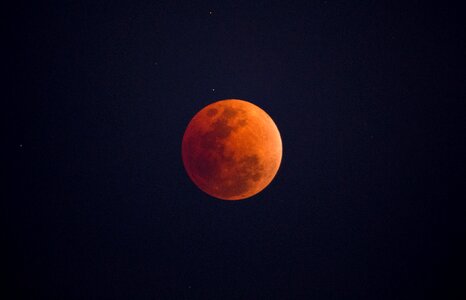 Luna blood moon space