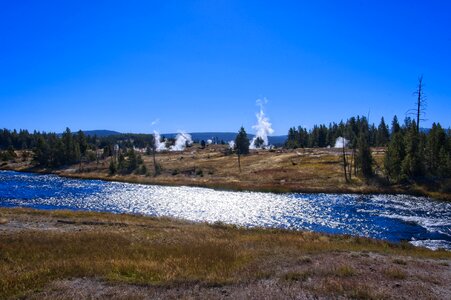 Sky firehole river photo