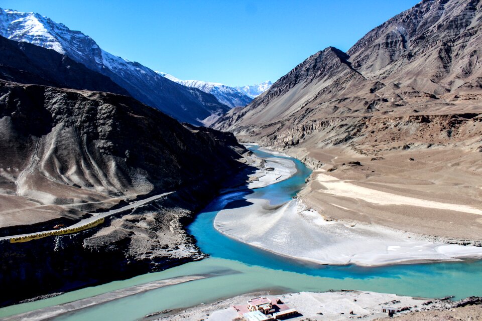 Sangam blue landscape