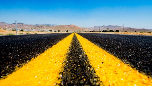 Las vegas highway asphalt photo