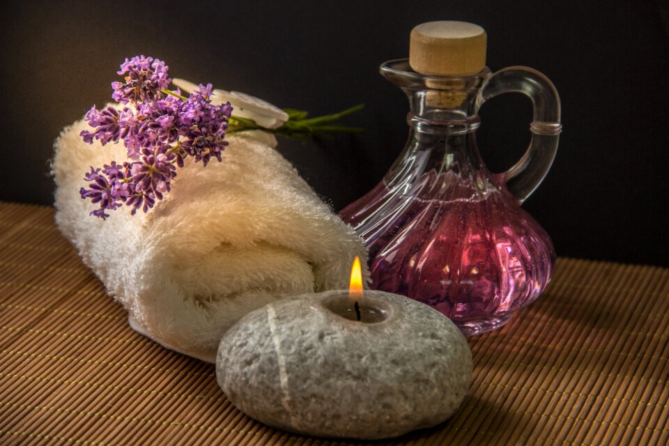 Candle stone towel