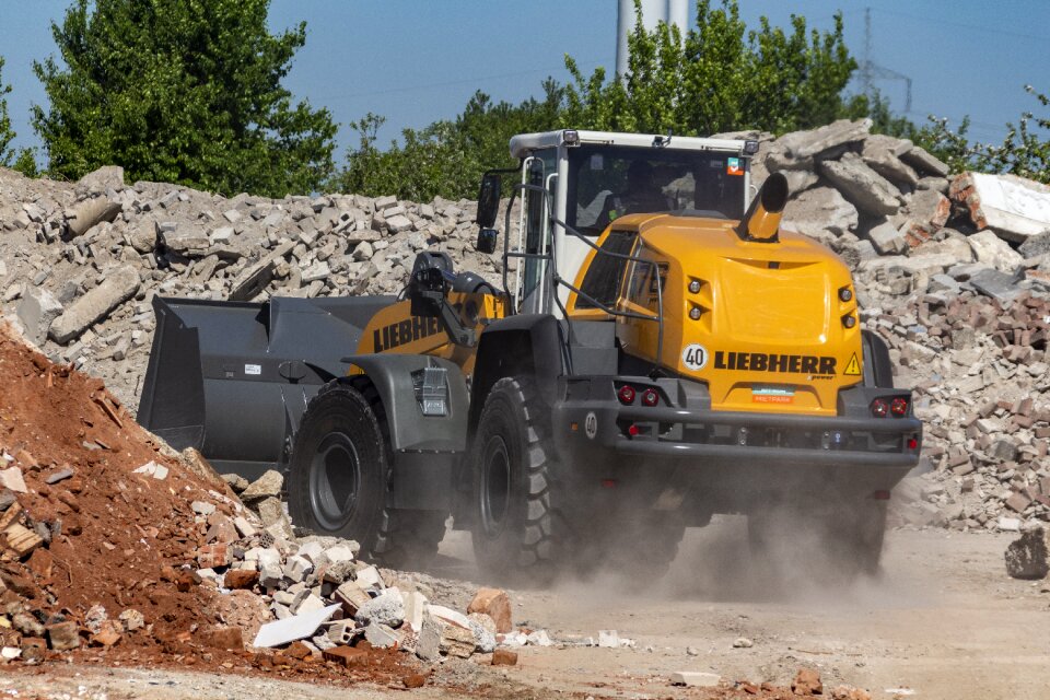 Site wheel loader liebherr