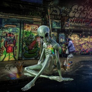 Street colorful mystic