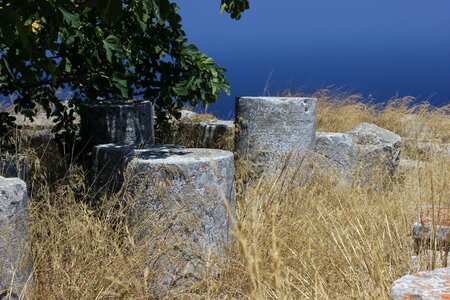 Stone history columns photo