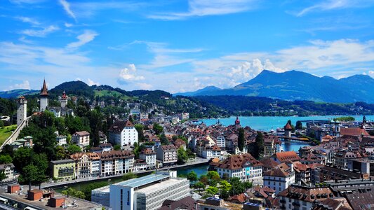 Mus harrows tower lake lucerne region chapel bridge