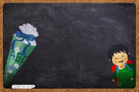 Background image chalk school enrollment