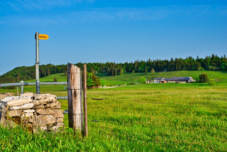Hiking landscape promenade