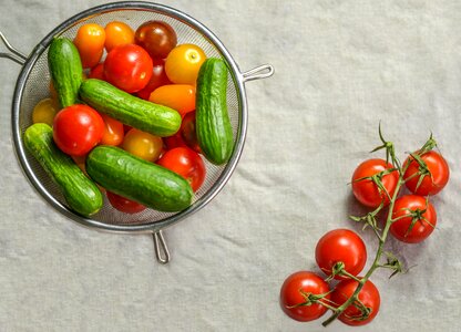 Cucumber raw red photo