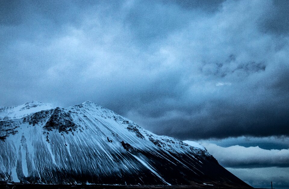 Snow landscape mountains