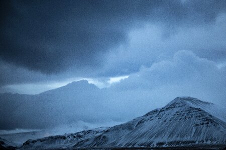 Snow landscape mountains