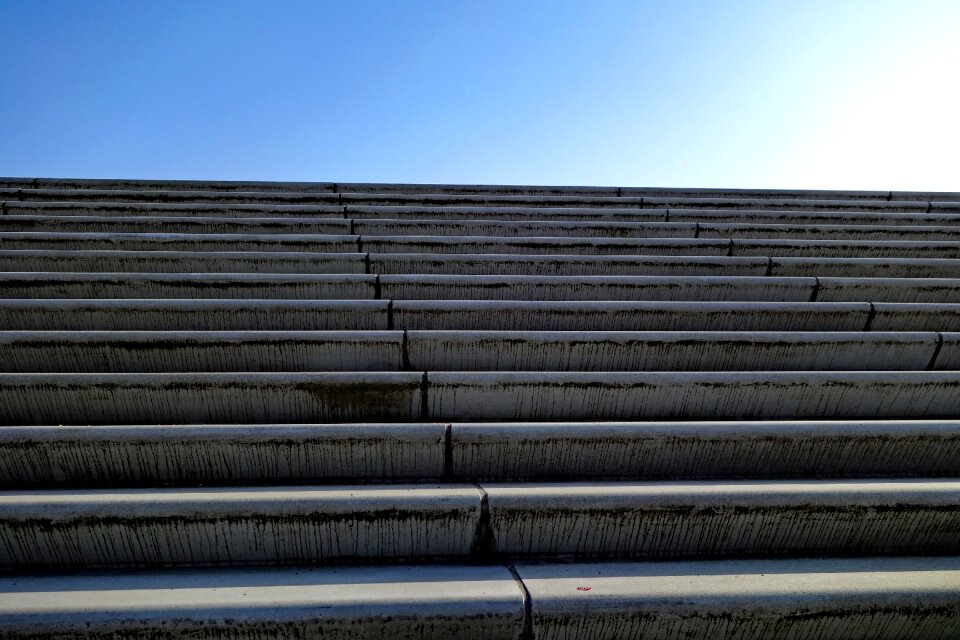 Gradually architecture stone steps rise photo