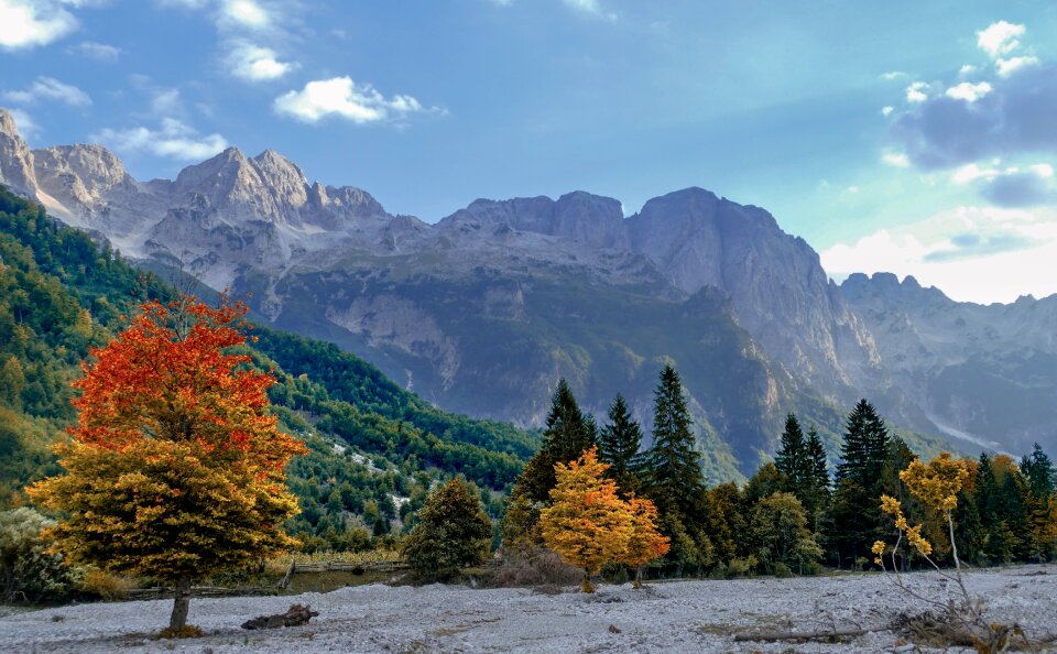 Albania clouds mountains photo