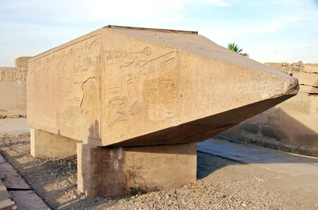 Pyramidion temple granite