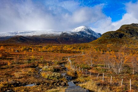 Snow mountain winter