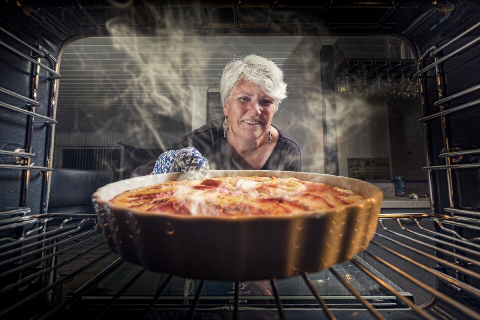 Baking food delicious