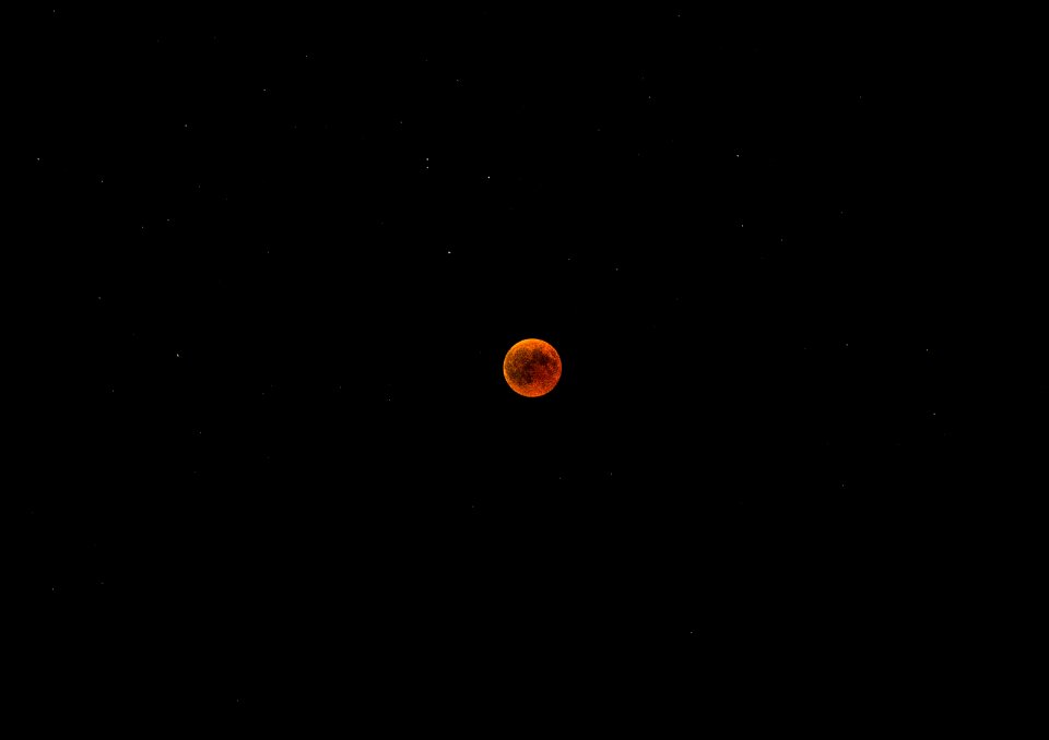 Full moon mystical lighting