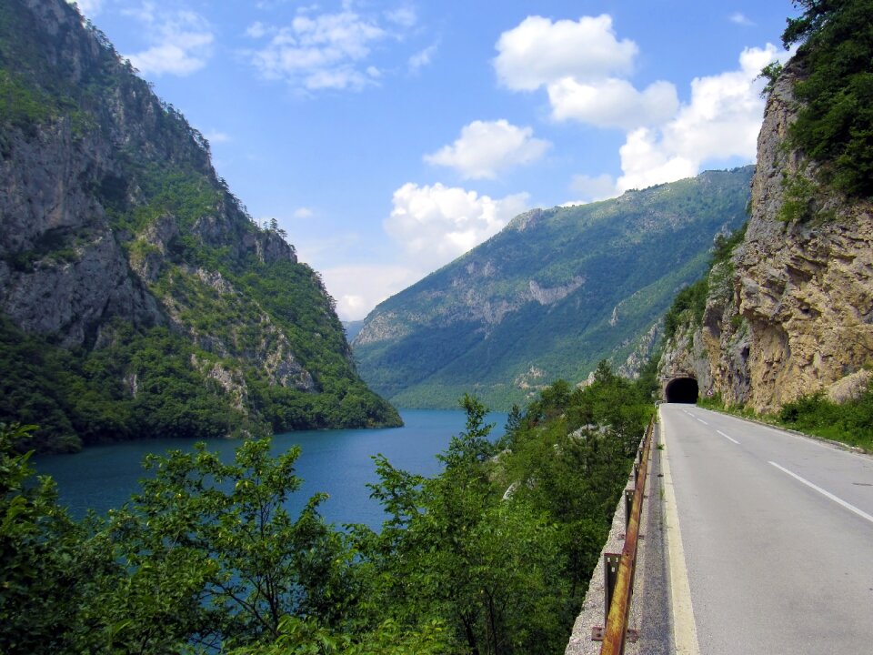 Nature mountains in the summer of