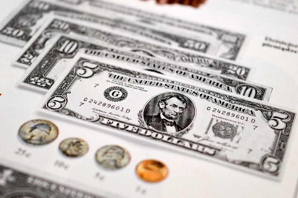 Currency euro banknotes book
