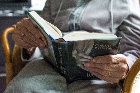 Adult hands elderly photo