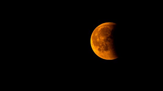 Lunar eclipse moon night