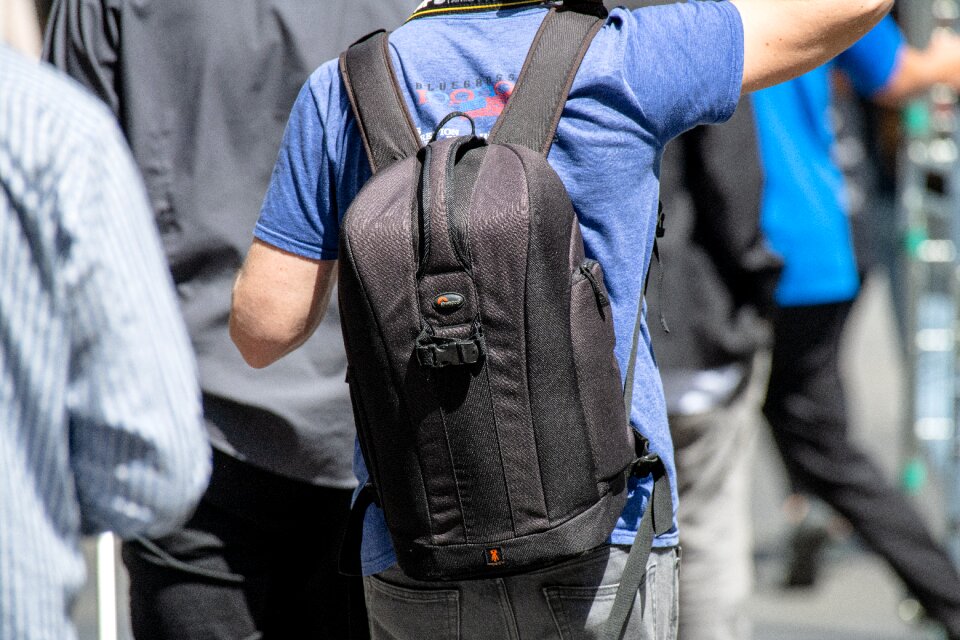 Camera bag photographer gray camera