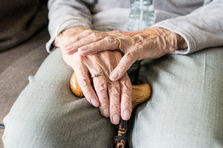 Hands elderly self-reliance