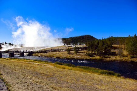 Sky firehole river photo