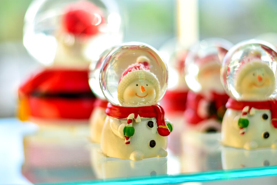 Ornament beautiful crystal ball december