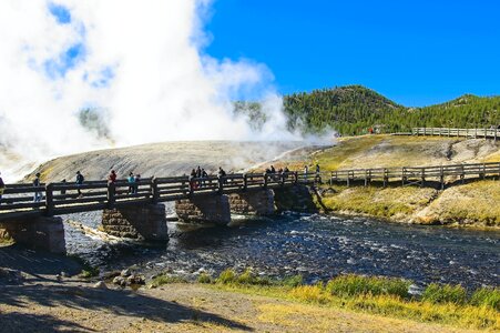 Sky firehole river photo