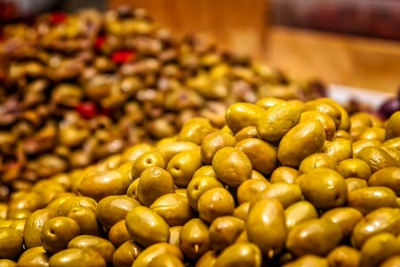 Mediterranean fresh olives food photo