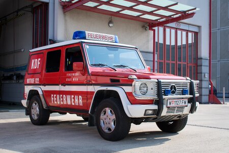 Blue light vehicles fire fighting