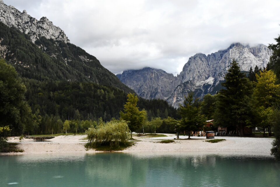 Jasna lake julian alps landscape