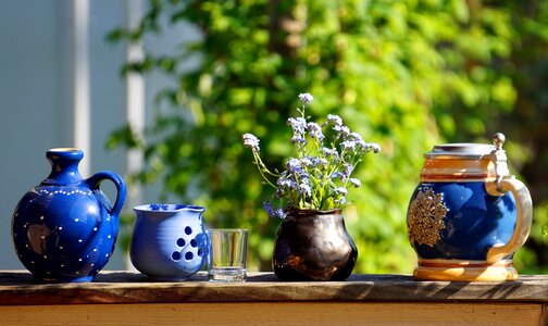 Pottery vase teapot photo