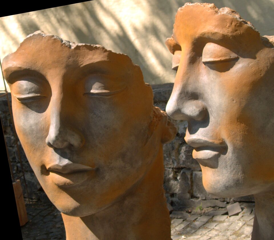 Sculpture art facial expression