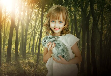 Rabbit portrait fantasy portrait
