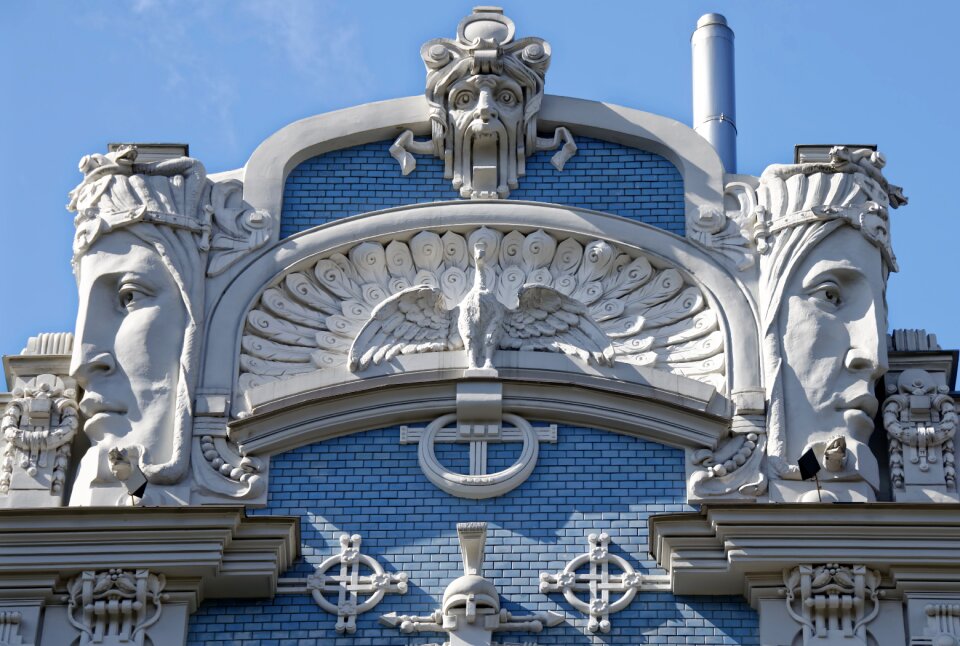 Art nouveau architecture building