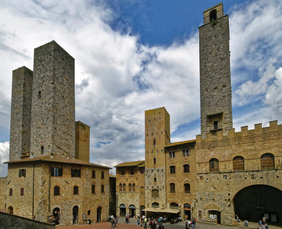Historic center structures towers