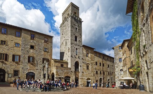 Historic center structures towers photo