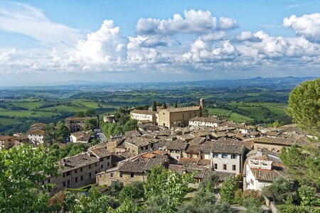Historic center structures panorama