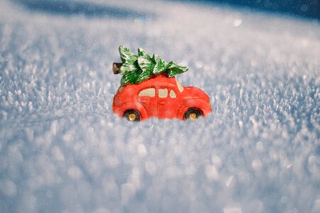 Snow decoration snowfall