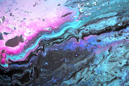Colorful bright blue abstract