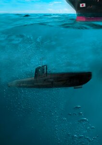 Sea submarine boat photo