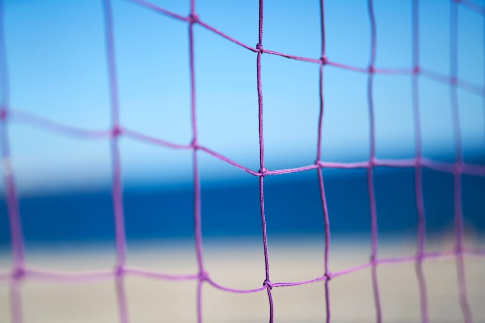 Blue beach equipment