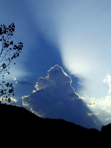 Ray of light sun hidden effect of light