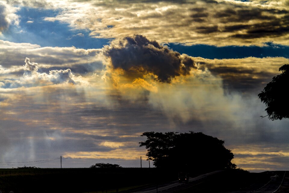 Sky clouds twilight